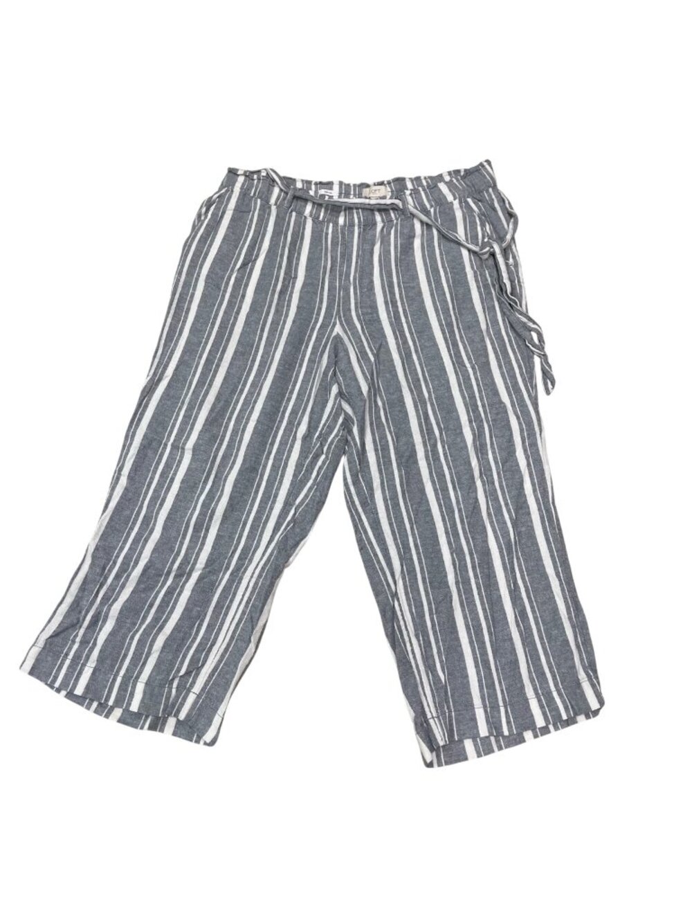 LOFT Outlet Pull On Wide Leg Pants Women's Size XL Linen, Viscose Elastic Waist